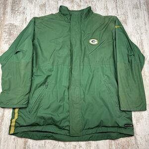 Vintage‎ USA Made Greenbay Packer Bike ProLine Windbreaker, Embroidered Game Day